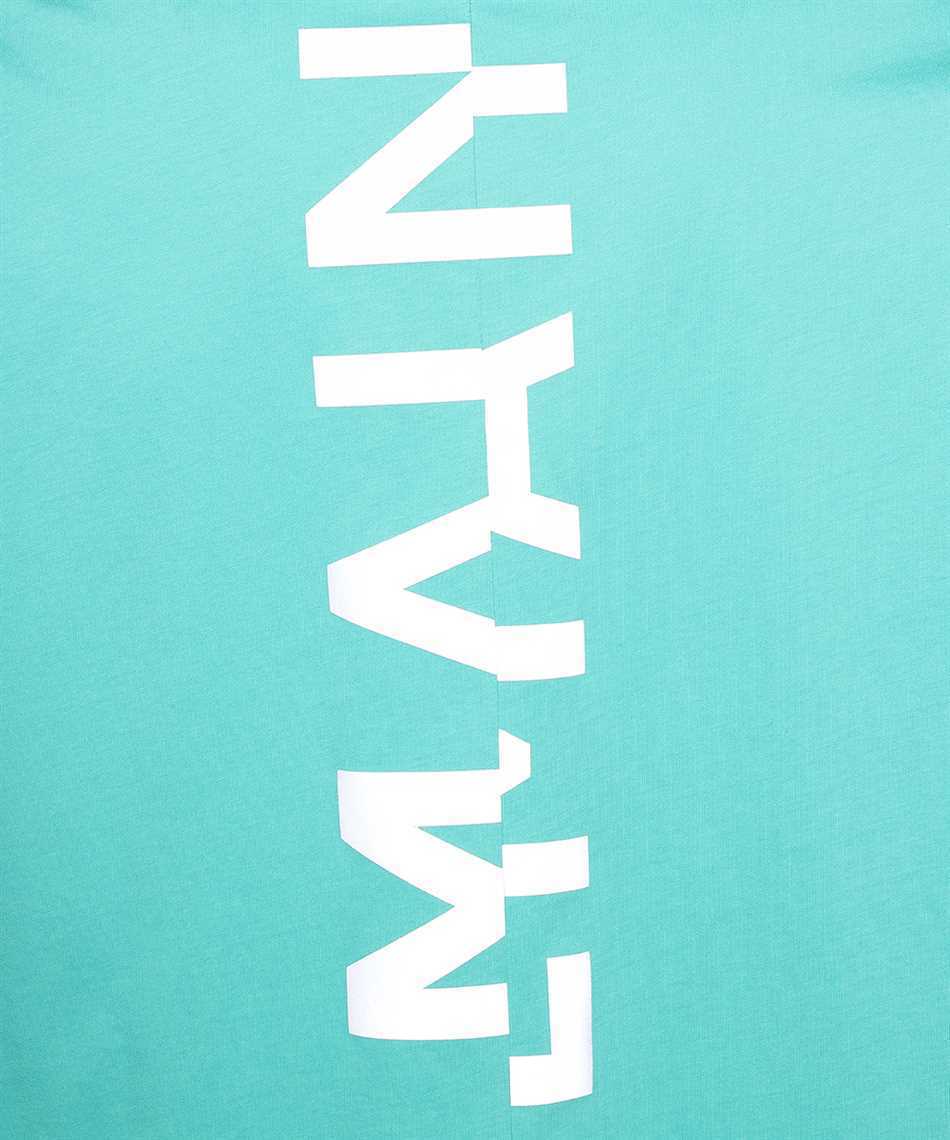 【BALMAIN】関税込☆グリーンロゴ Tシャツ ホワイト T-shirt with Balmain Paris print - Women | BALMAIN