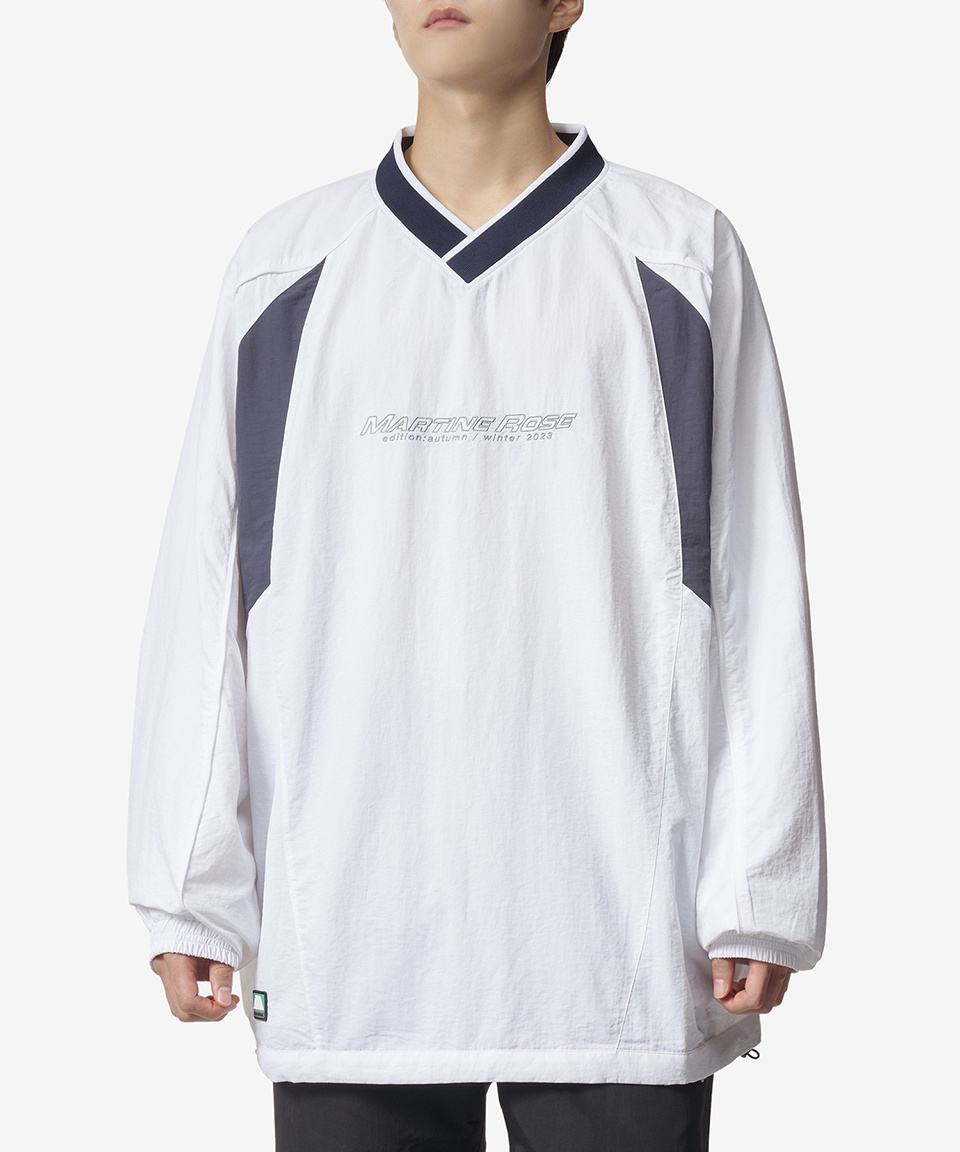 《MARTINE ROSE》 MRAW23136WHNA LOGO PRINT SWEATSHIRT