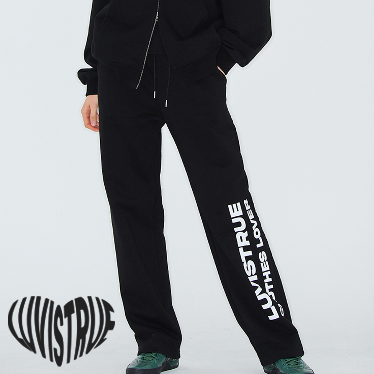★LUVISTRUE★BASIC SWEAT PANTS(BLACK)★正規品/韓国直送料込
