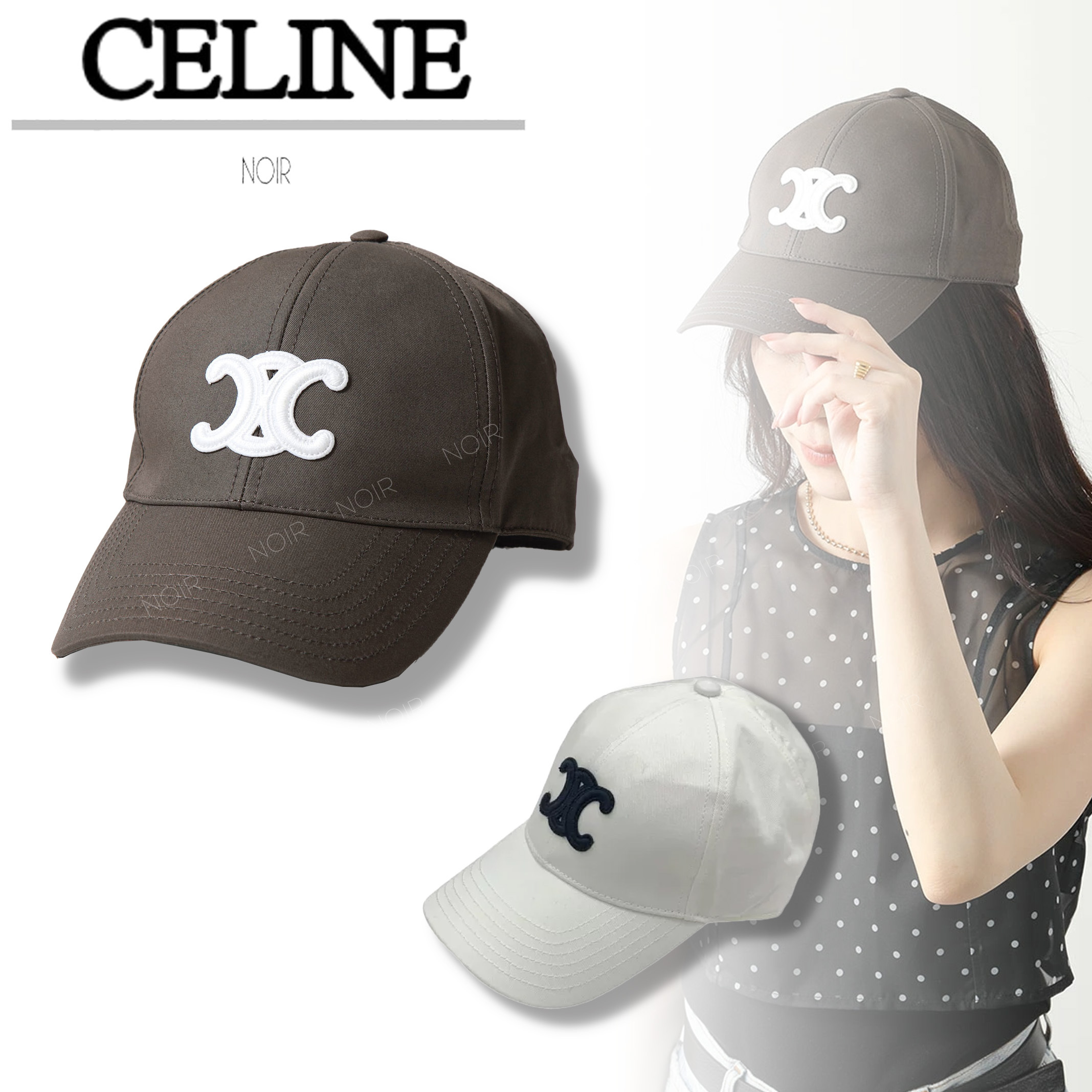 国内即発 CELINEトリオンフ ベースボールキャップ