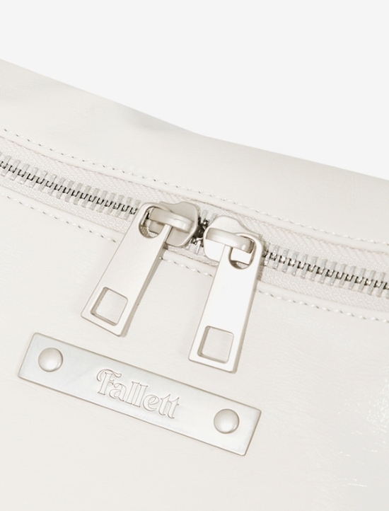 FALLETT] CRACK LEATHER MOON BAG/追跡付 ショルダーバッグ