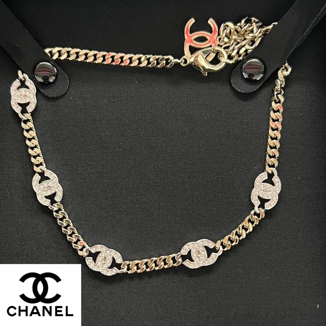 【CHANEL】ロゴがアクセント★シャネル チョーカー
