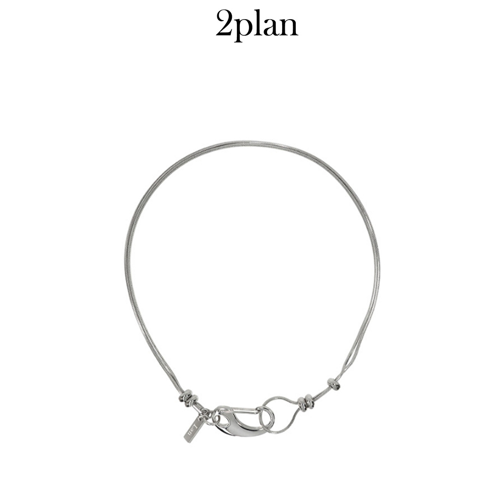 【2plan】24SS★ [MADE] 050 Buckle Twin Chain Necklace