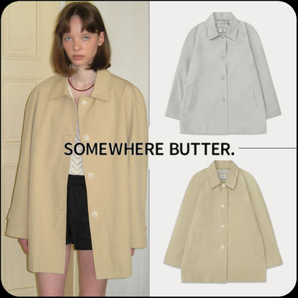 More Coats [SOMEWHERE BUTTER]★Bailey half trench coat