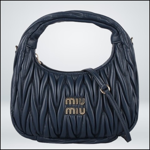MiuMiu ミュウミュウ マトラッセ MINI ホーボーバッグ