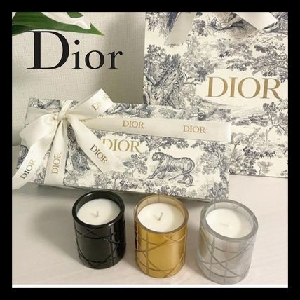 Christian Dior Fireplaces & Accessories Set of three miniature candles