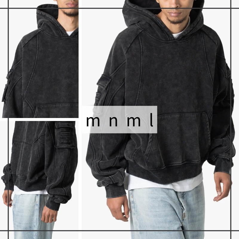 MNML カーゴ ポケット パーカー 送料/関税込