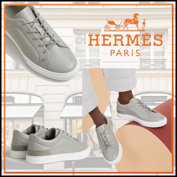 どんなコーデにも合わせやすいグレーHermesIrwin スニーカー