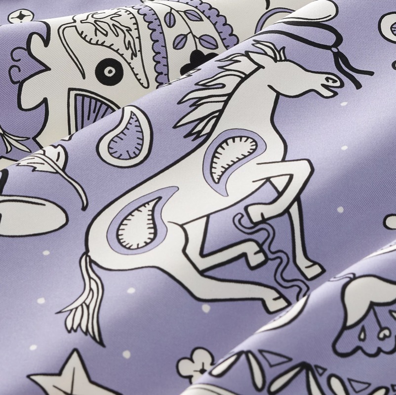 コミックタッチのウエスタン世界HermesAnimaux Bandanaバンダナ