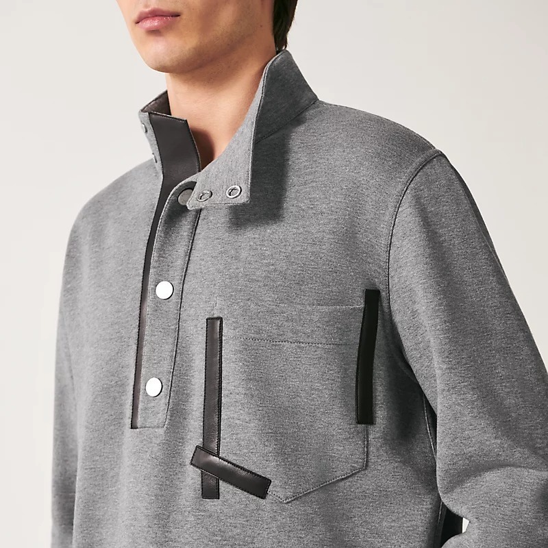 【エレガント】 HERMES《テープキュイール》スウェットシャツ