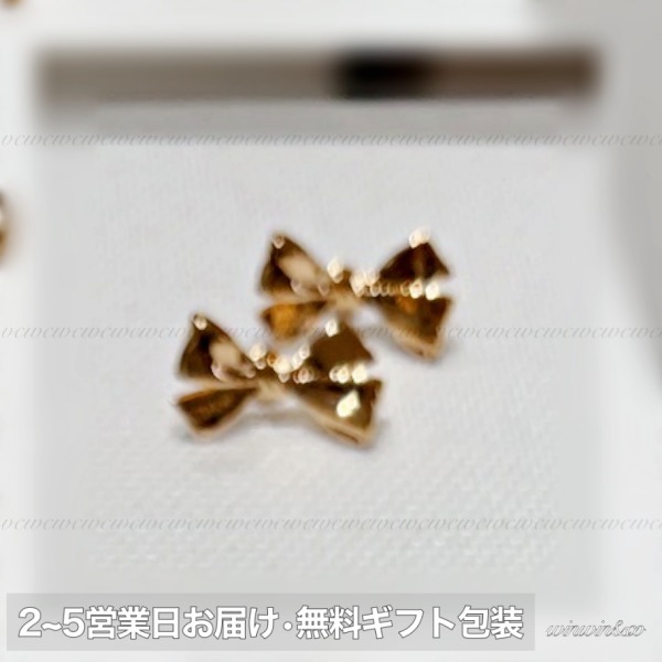 【国内発】Chloe LACEY ピアス リボンモチーフ ギフト包装可