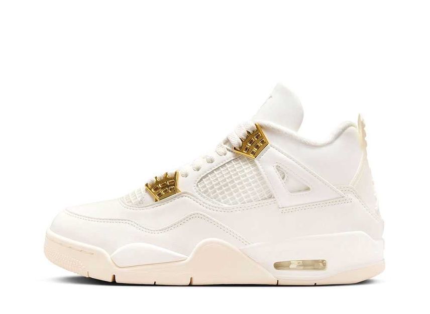 Nike WMNS Air Jordan 4 Retro White & Gold ナイキ ウィメンズ