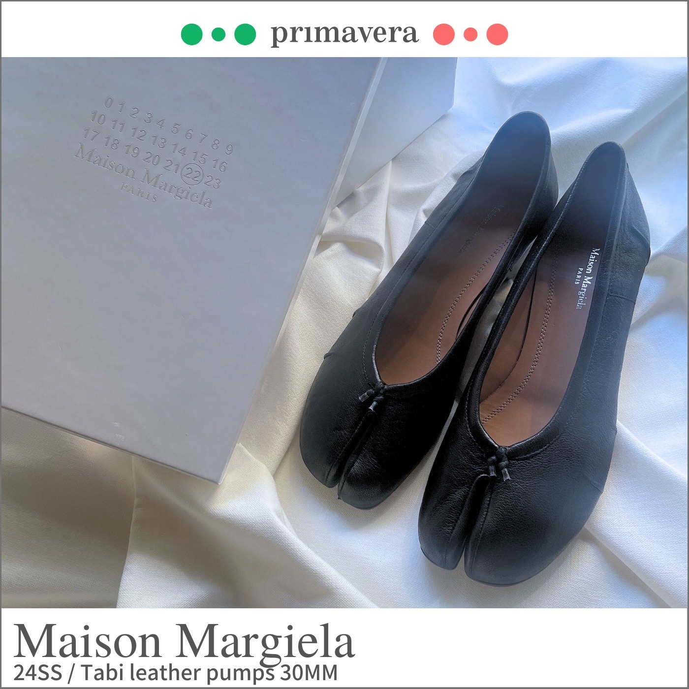Maison Margiela◆Tabi◆バレリーナパンプス 30mm