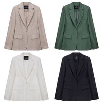 Aquascutum(アクアスキュータム) ジャケット アクアスキュータム リネン１００％ヘリンボーンジャケット ４色