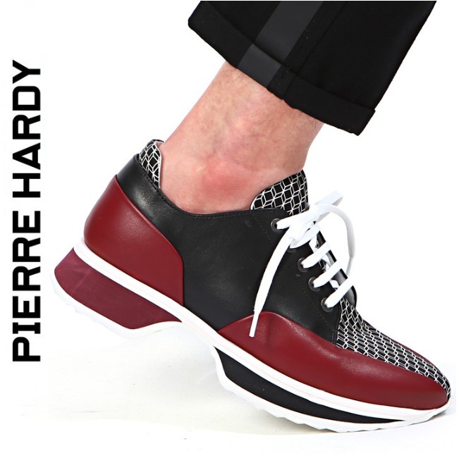 セール●Pierre Hardy●レザースニーカー●HX01 TRICO BLACK