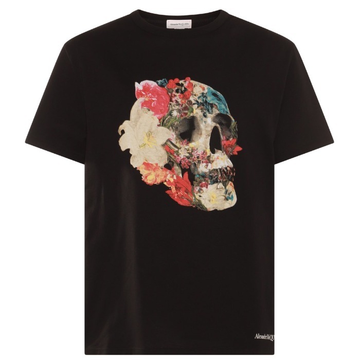 ALEXANDER MCQUEEN ロゴ Skull クルーネック 半袖 Tシャツ