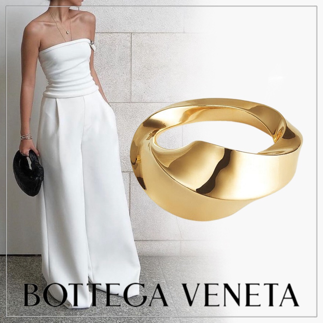 【Precious掲載】BOTTEGA VENETA◆シルバー ツイストリング 話題