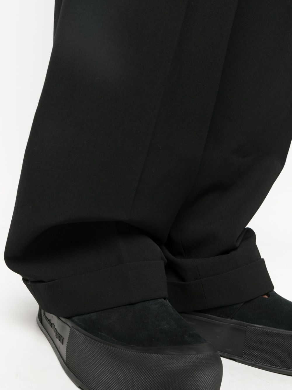 大人気！】DRIES VAN NOTEN☆ブラックワイドレッグパンツ パンツ