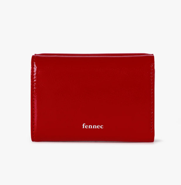 折りたたみ財布 Fennec TRIANGLE BRIDGE CARD HOLDER CHERRY RED FNSCW05CRF CARD HOLDER - Fennec