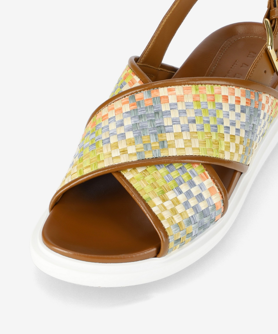 《MARNI》 FBMS013801 P6744 ZO754 パースベットサンダル