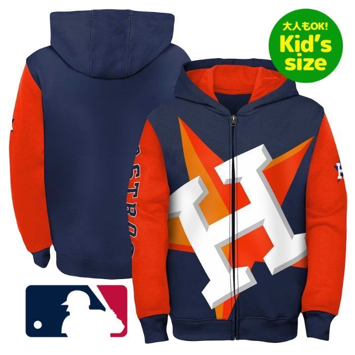 MLB キッズ用パーカー 子供用トップス アストロズ