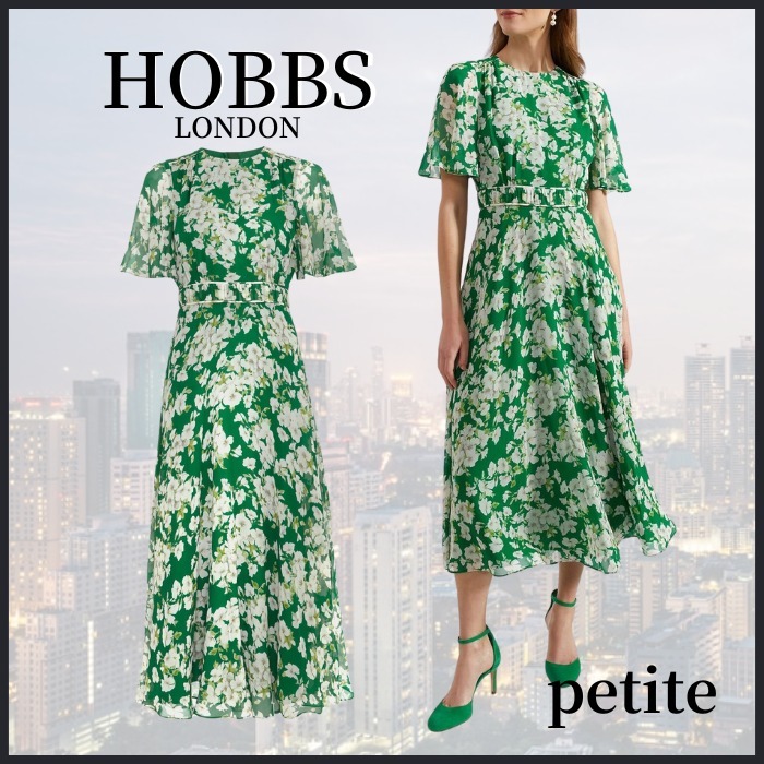 【関税なし】HOBBS ホッブス Bronwyn シルク ドレス プチ
