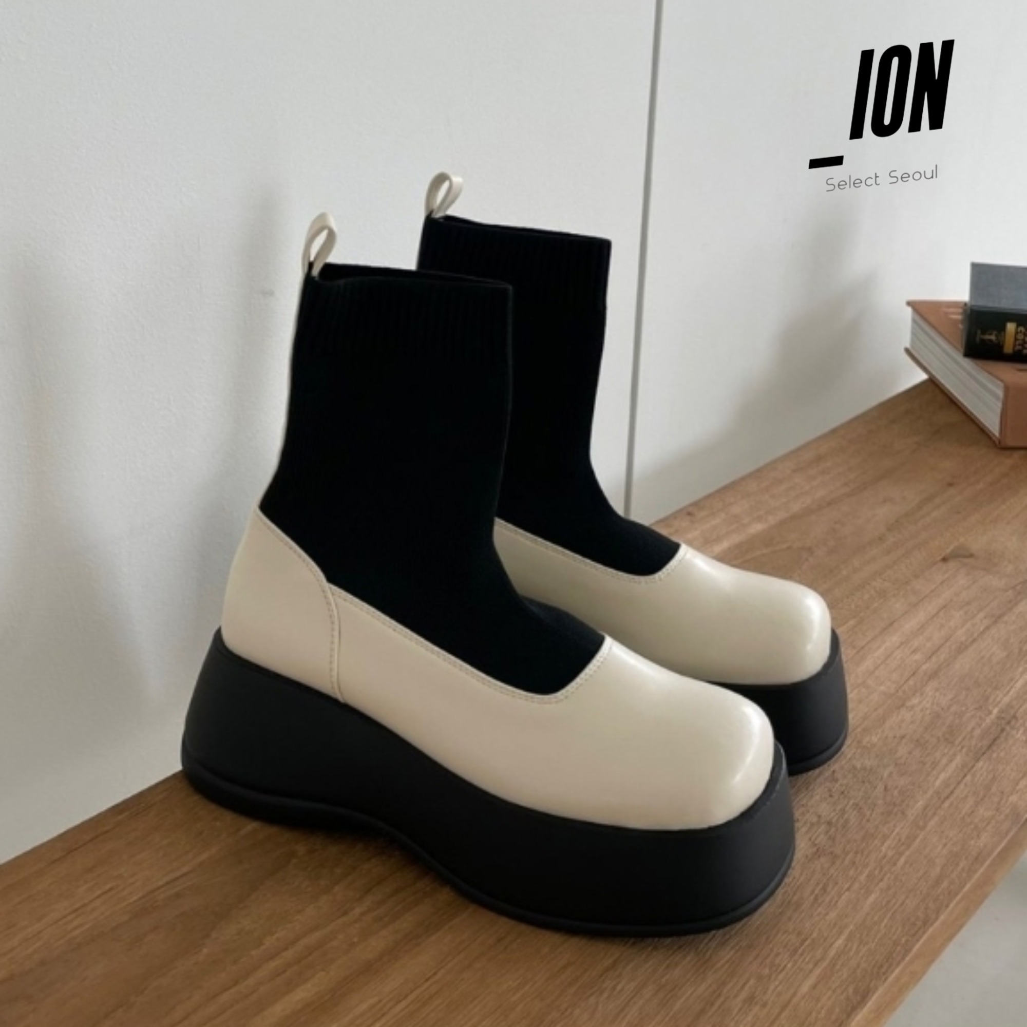 ブーツその他 IONSEOUL Socks Platform Boots