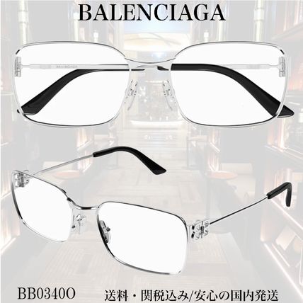 【関税込み】Balenciaga シルバー Mercury メタル メガネ Balenciaga シルバー リムレス メガネ ブラック | Lyst