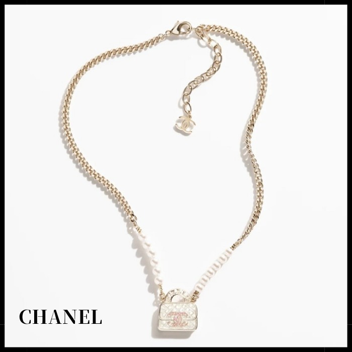 【24SS新作 存在感あり】CHANEL ロング バッグ CC ネックレス