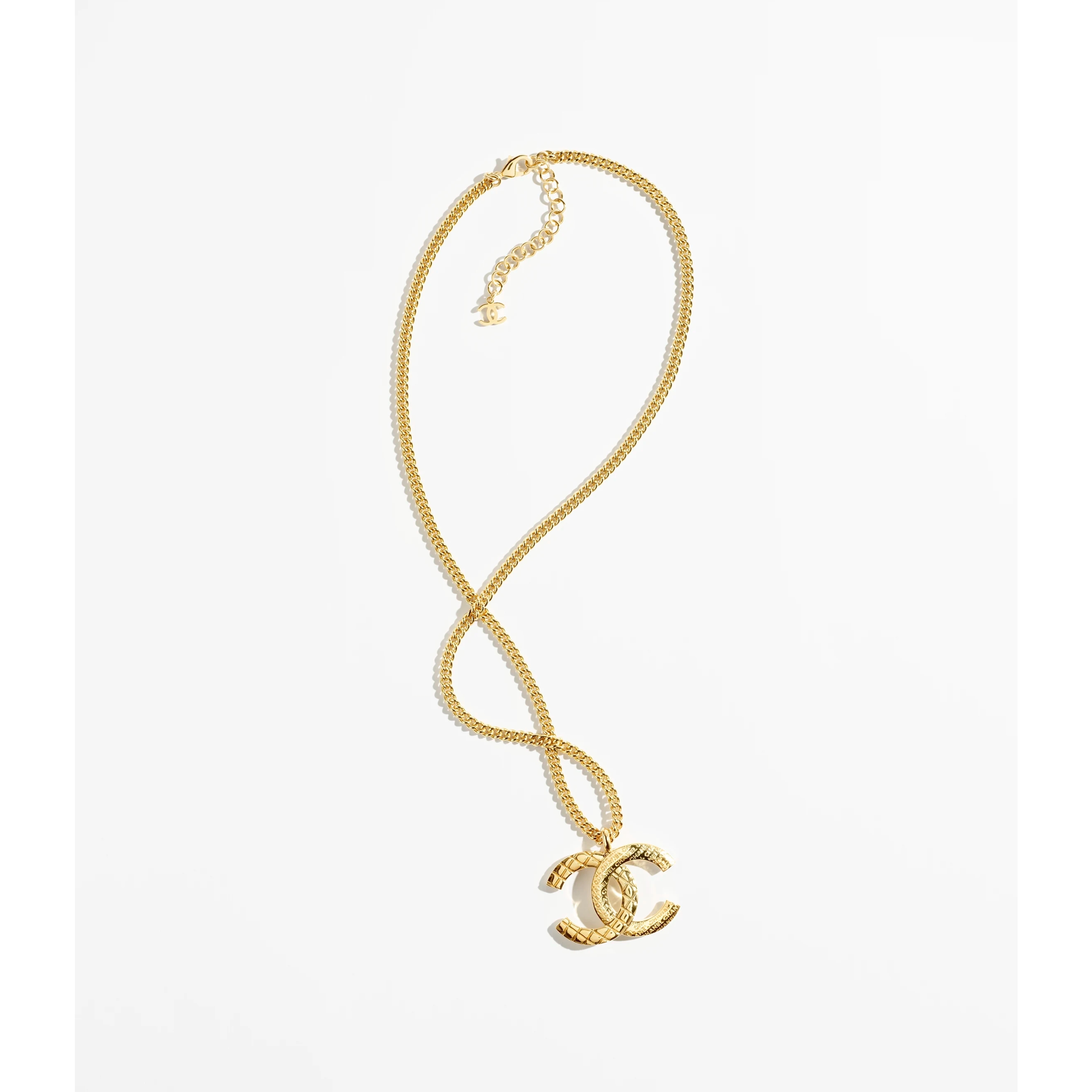 2024SS☆送料無料【CHANEL】ロゴ ロング ペンダント ネックレス