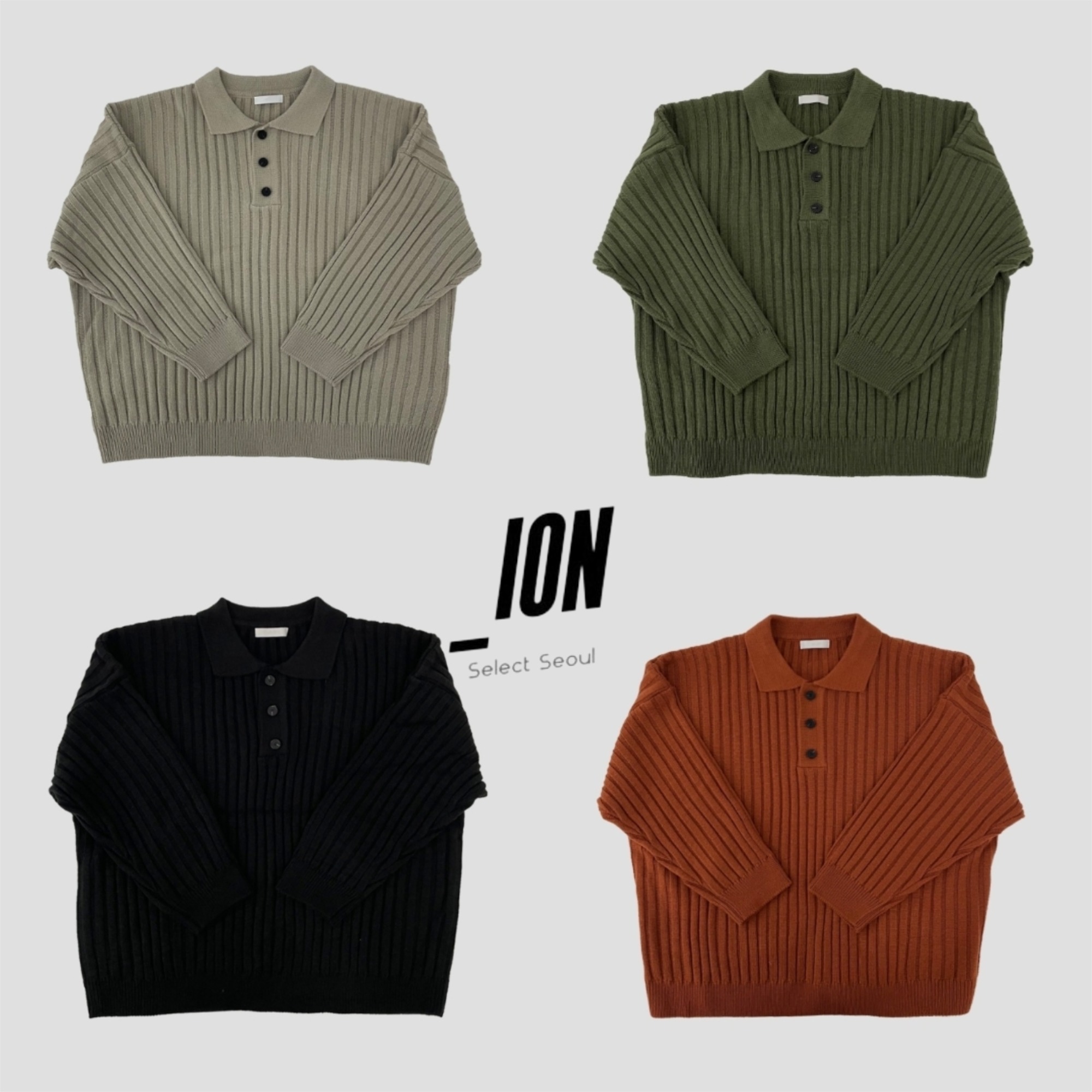 ニット・セーター IONSEOUL Rib Collar Knit