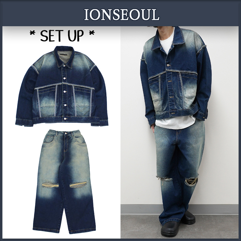 【IONSEOUL】★関税込★デニムパンツ&トラッカージャケット2色