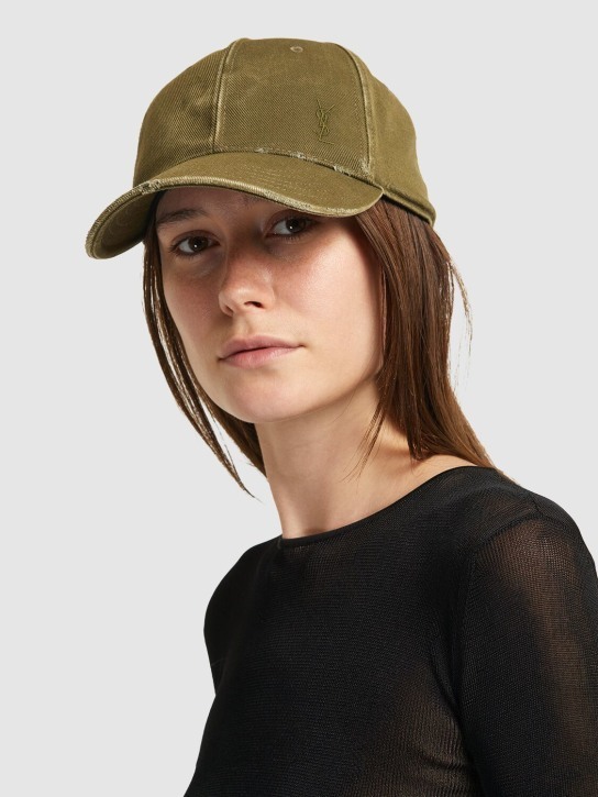SAINT LAURENT サンローラン キャップ ウォッシュドデニム カサンドラキャップ（ウォッシュドデニム） | Saint Laurent