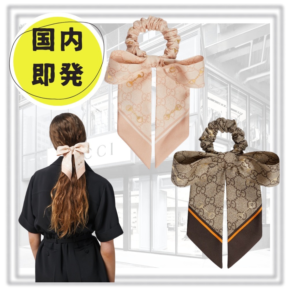 国内即発*GUCCI*グッチ*GG シルク シュシュ セット