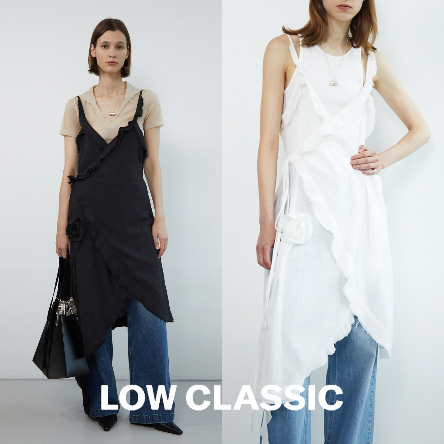 ワンピース LOW CLASSIC : 24SS / RAW CUT DRESS (2COLORS)