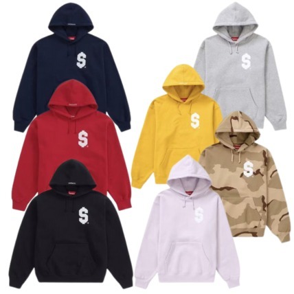 24SS Week5 Supreme $ HOODED SWEATSHIRT S LOGO フーディ