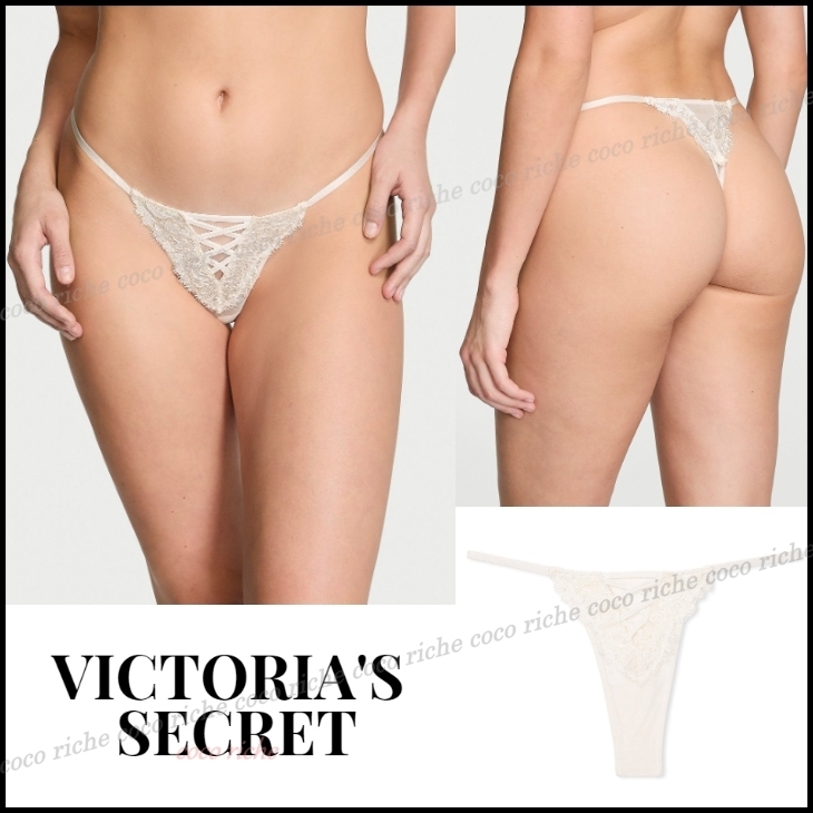 国内発送★VS★Sexy♡フローラル刺繍ソングショーツ