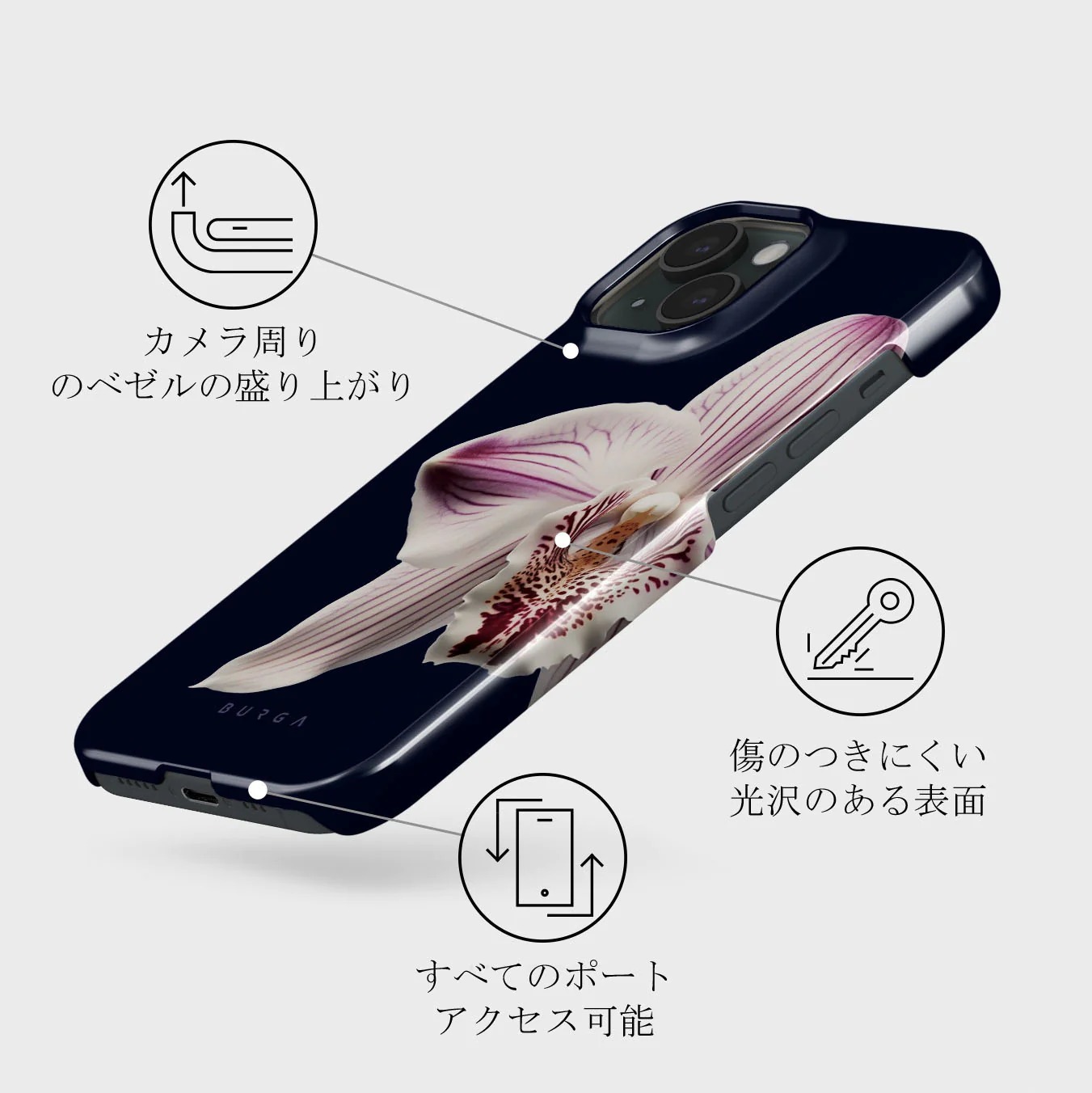 【BURGA】カスタマイズOK☆Nectar〇お洒落☆お花〇機種多数 BURGA】カスタマイズOK☆Nectar〇お洒落☆お花〇機種多数 (BURGA