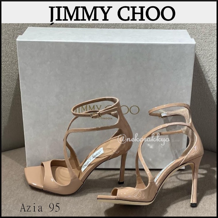 Jimmy Choo＊Azia 95 パテントレザーミュール 9.5cm＊送料込