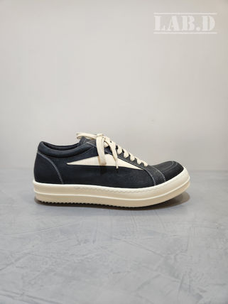 関税送料込★RICK OWENS☆ハリウッド ハイ ヴィンテージ RICK OWENS レザーアンドファー ヴィンテージスニーカー (RICK