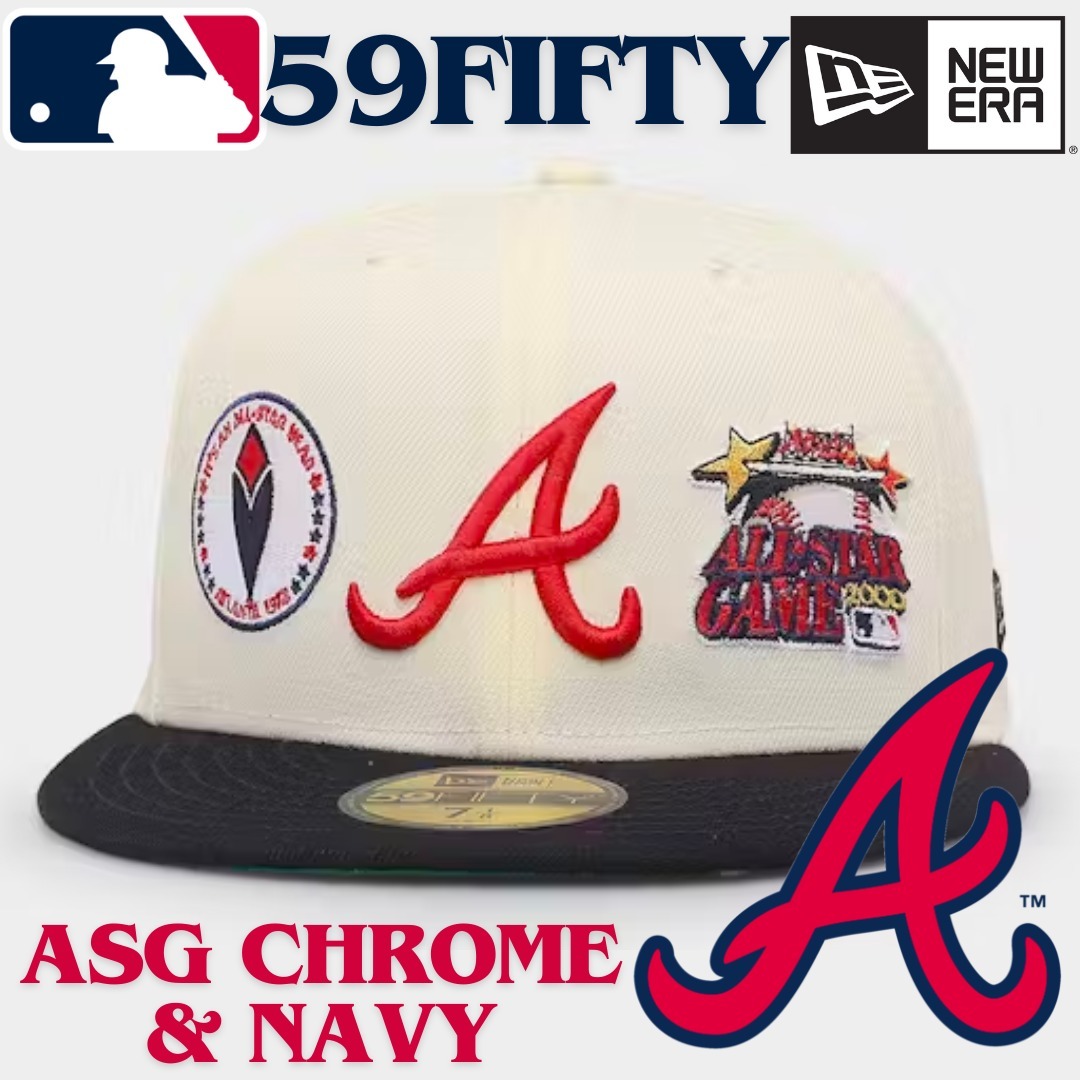 【US限定】NEW ERA 59FIFTY Atlanta Braves ASG Chrome & Navy