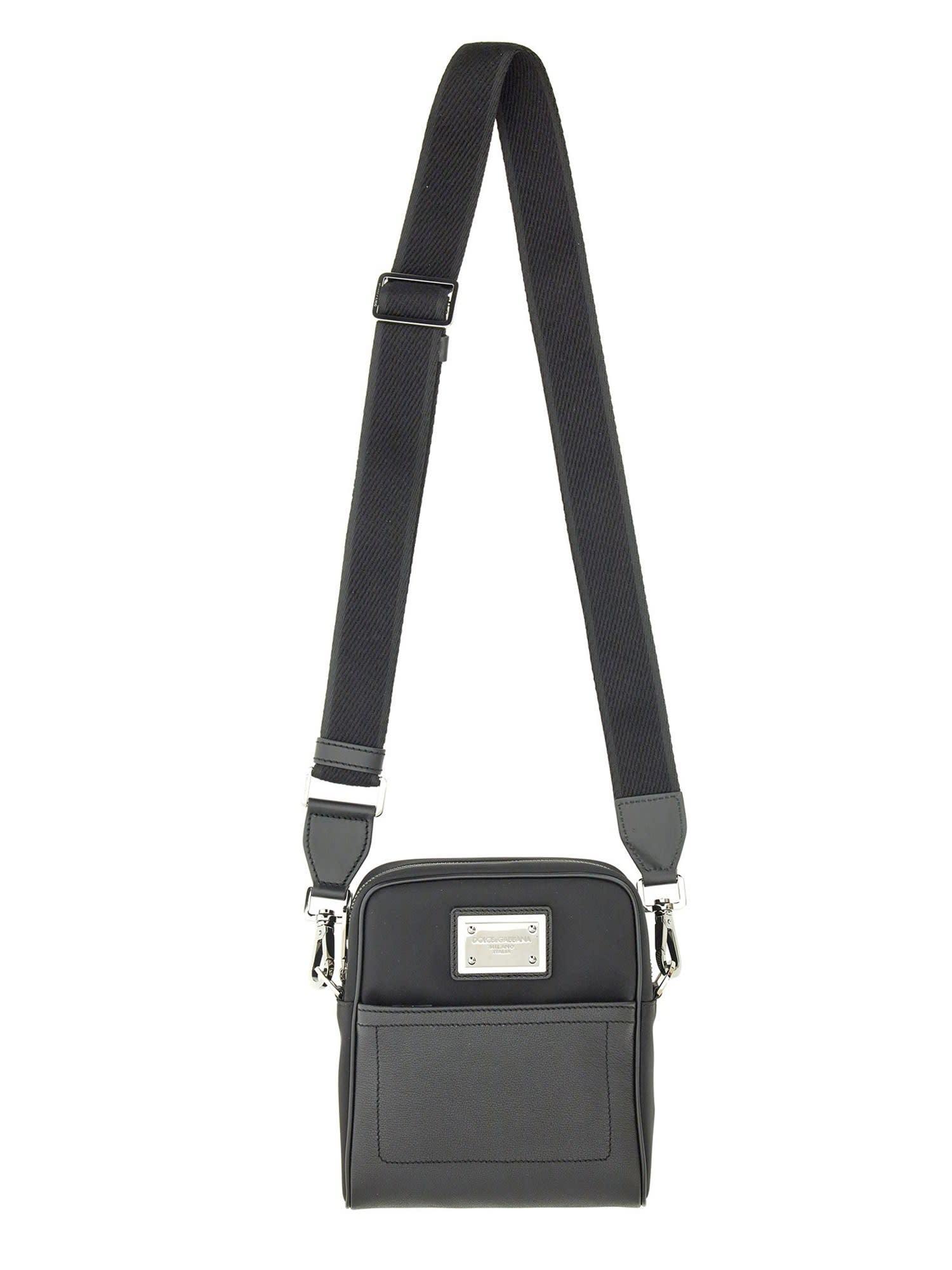 【送料&関税込】Dolce & Gabbana Logo-plaque Messenger Ba