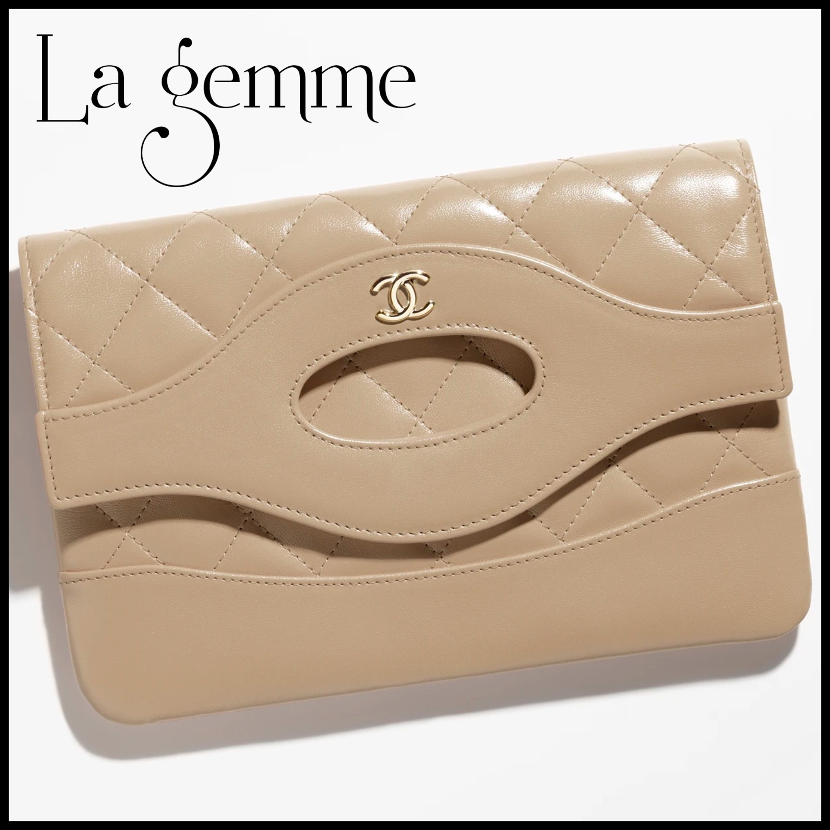 2024SS★送料無料！【CHANEL シャネル】CCロゴ スモール ポーチ