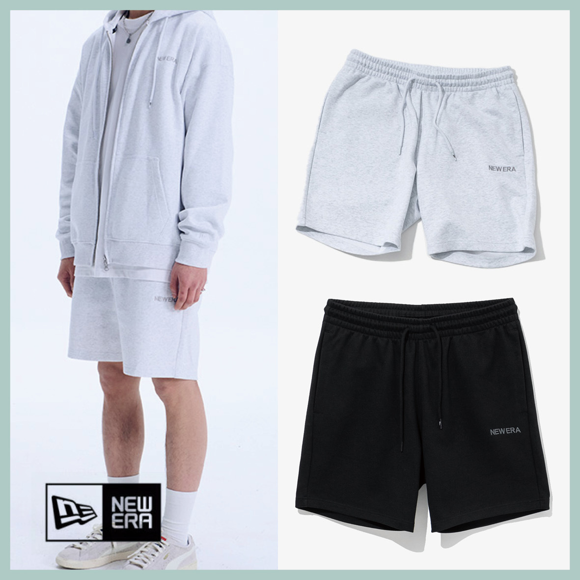 NEW ERA☆ESSENTIAL SWEAT SHORT PANTS 送料無料
