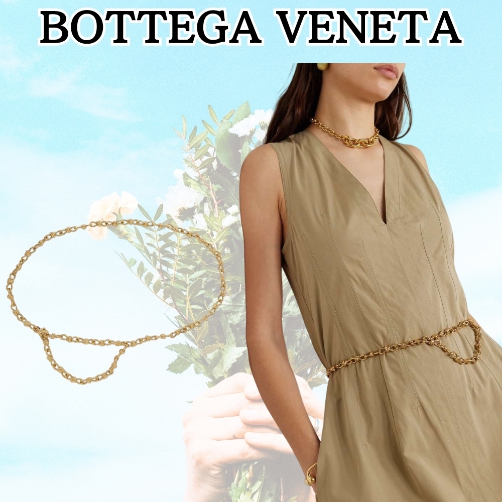 BOTTEGA VENETA*セレブの春のアイテム*ゴールドトーン ベルト