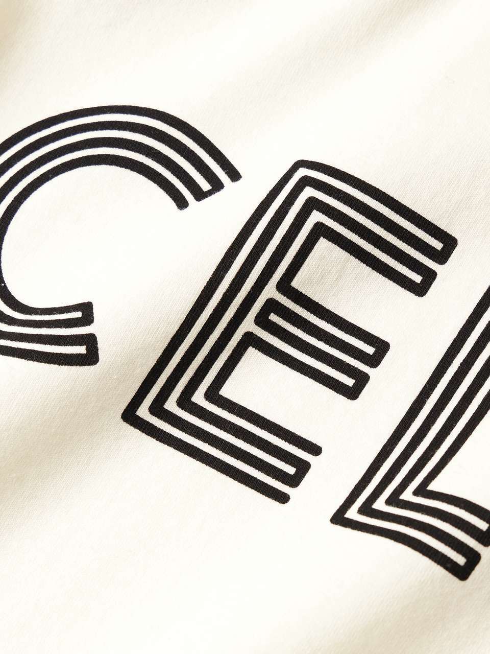 関税込】CELINE コットンジャージー Tシャツ ロゴプリント入り