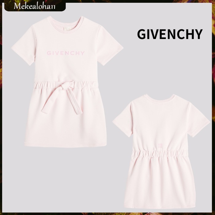 GIVENCHY☆キッズ ロゴコットンブレンドドレス ピンク