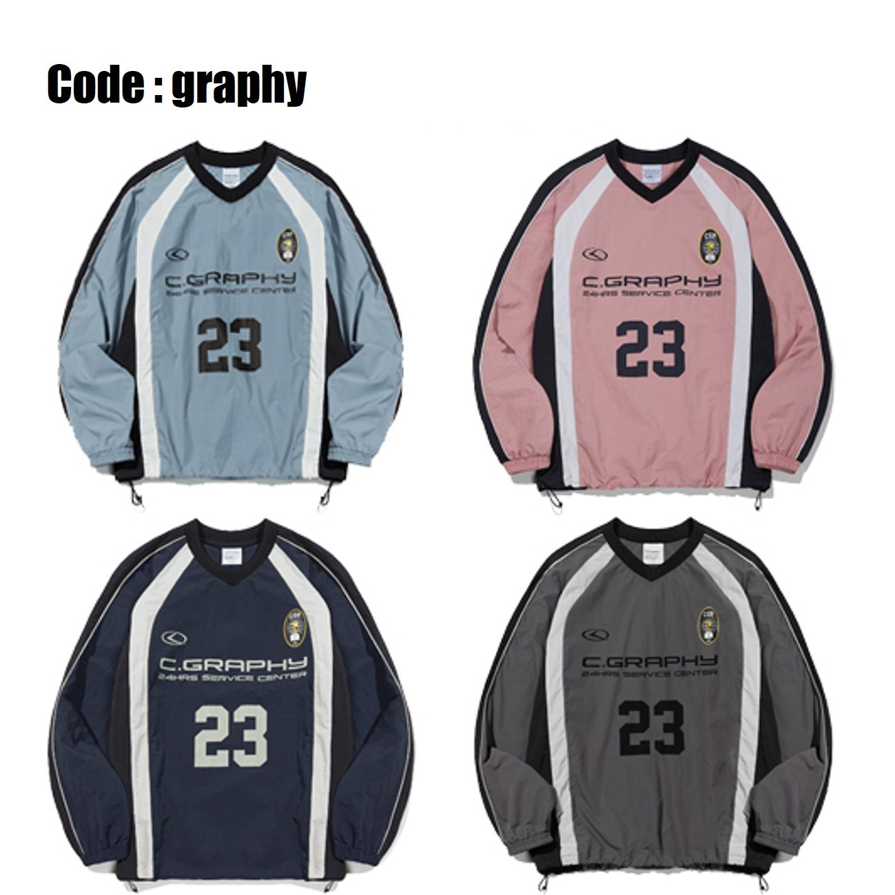 [コードグラフィー] HWASEOM COLORING SPORTS CREW NECK☆☆