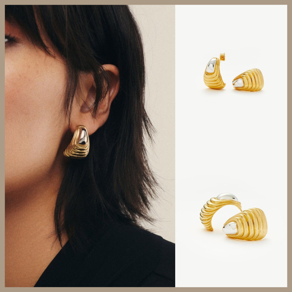 ★MISSOMA★ リッジ オーバーサイズ スタッド ピアス