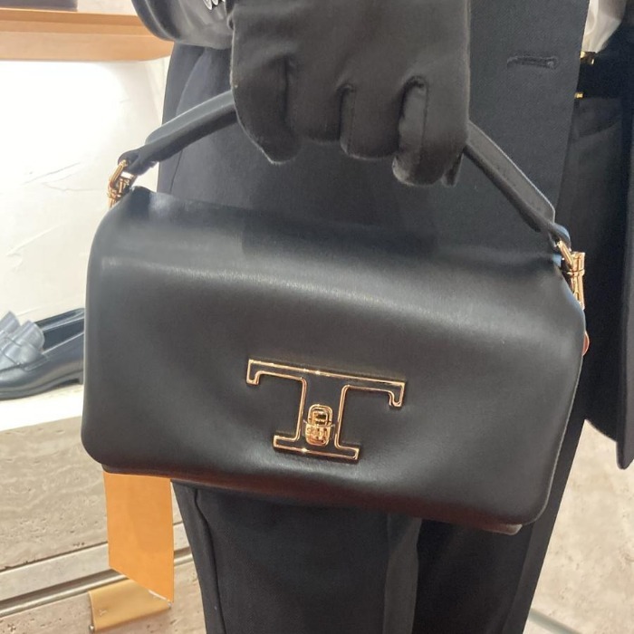◆◇TOD'S◇◆フラップ T タイムレス バッグ (マイクロ レザー)